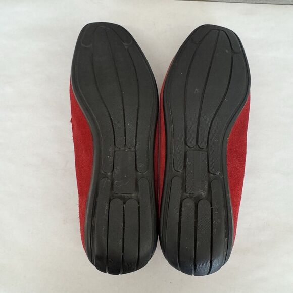 Bacco Bucci Studio Red Suede Driving Moccasin Loafer Men’s 10.5 Casual Designer - Picture 9 of 10